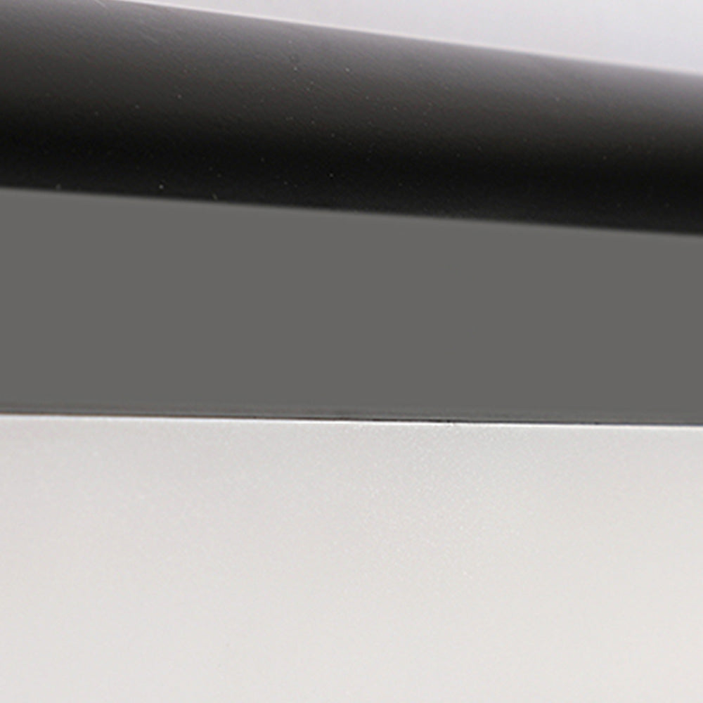 Edge Minimalismo LED Applique Metallo Acrilico Nero/Bianco Specchio Bagno