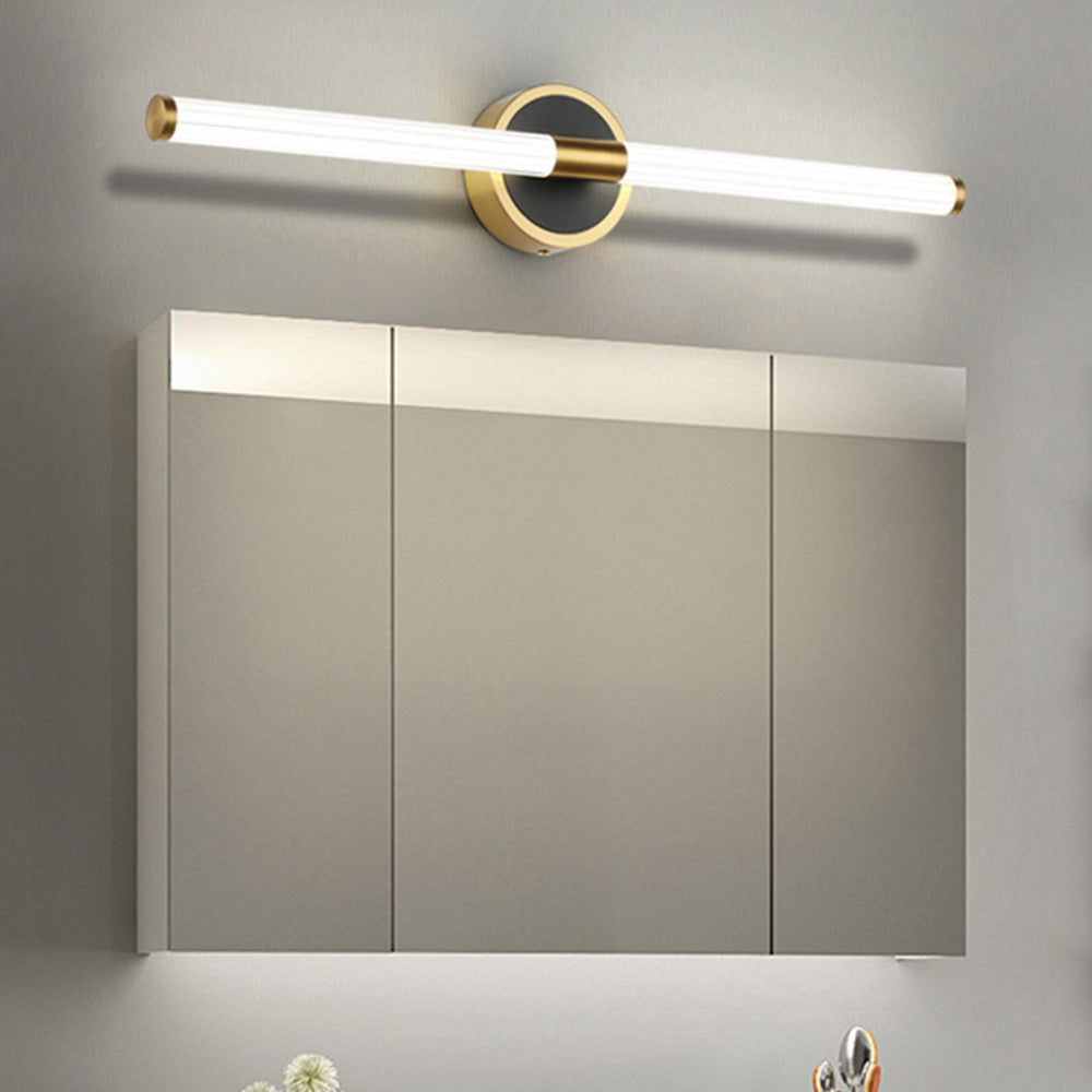 Leigh Designer LED Applique Lineare Specchio Anteriore Bottaio/Nero Soggiorno/Camera da Letto