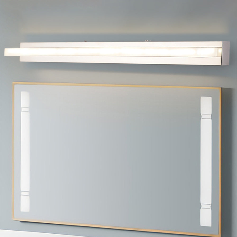 Leigh Moderni LED Applique Bianco Rettangolare Bagno Specchio Anteriore