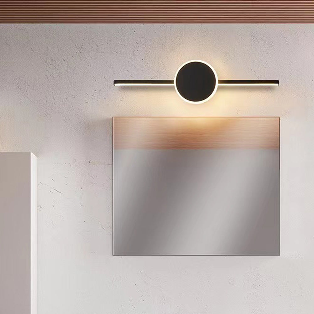 Edge Minimalismo LED Applique Bianco/Nero Rettangolare Moderno Specchio Bagno