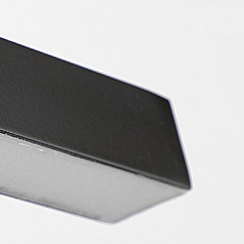 Edge Design LED Minimalismo Applique Rettangolo Lineare Specchio Anteriore Nero/Bianco Bagno