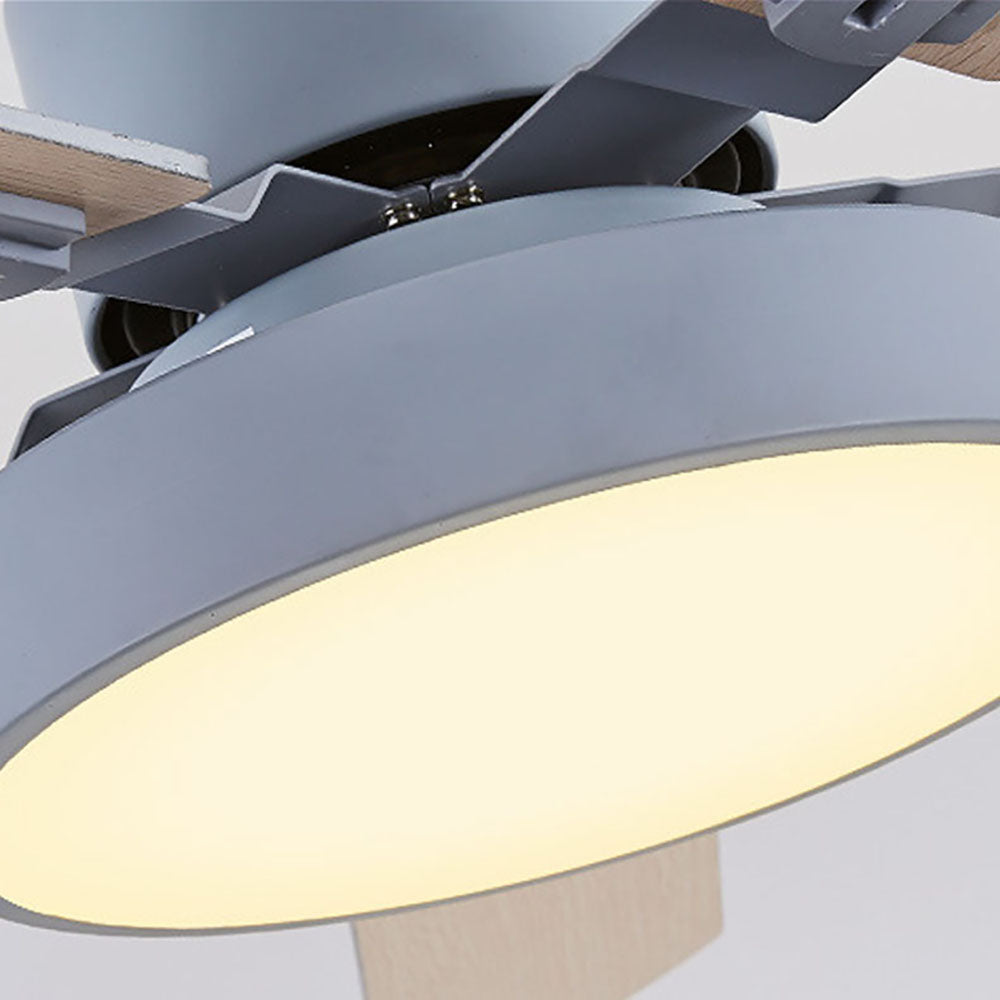 Morandi Ventilatori da Soffitto Moderno LED Metallo Acrilico,Sala da Pranzo