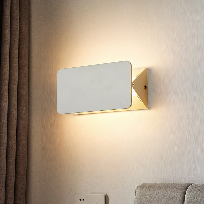 Orr Moderne LED Applique da Interno Metallo Bianco Ruotabile