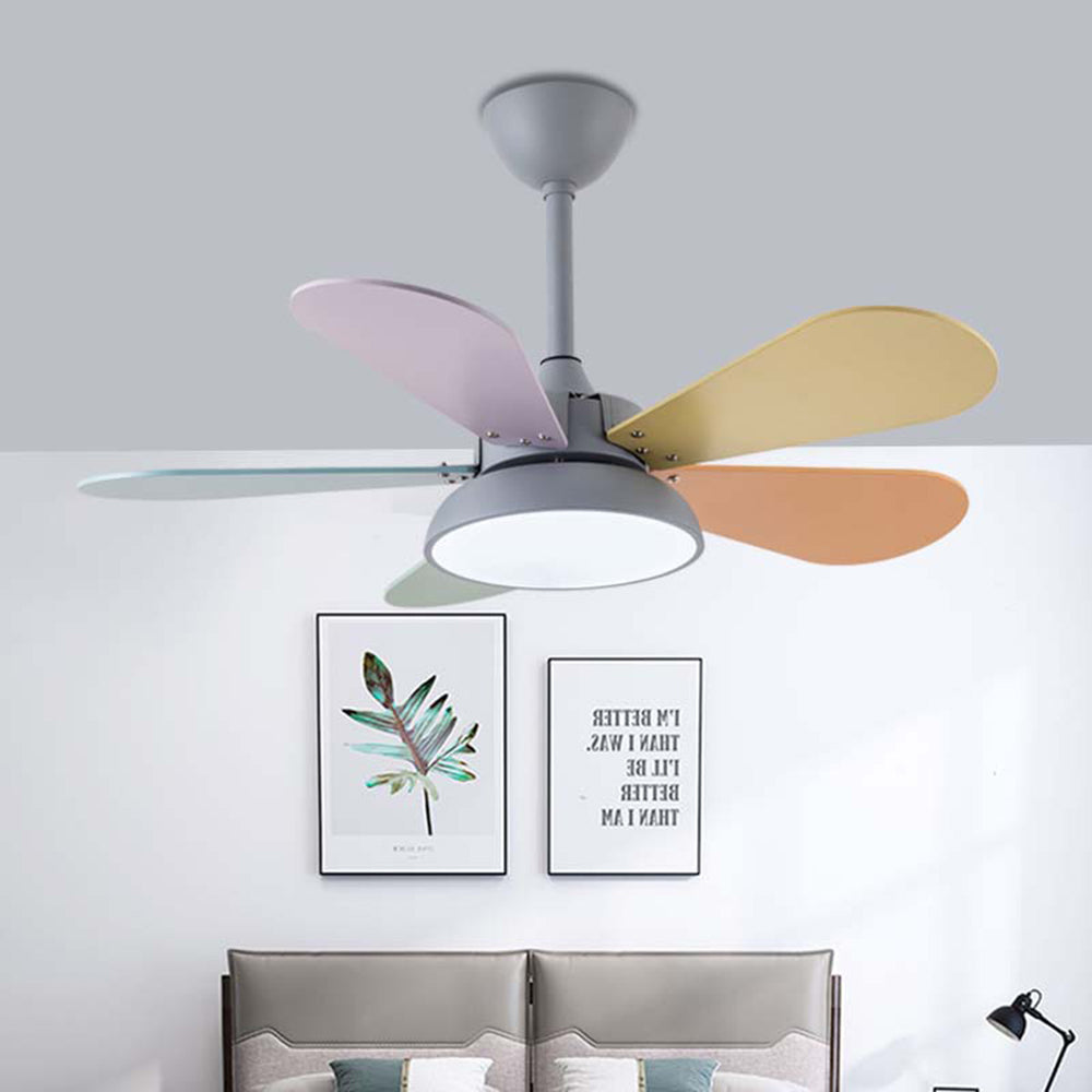 Morandi Ventilatori da Soffitto DC Colorato Grigio/Bianco Metallo Soggiorno