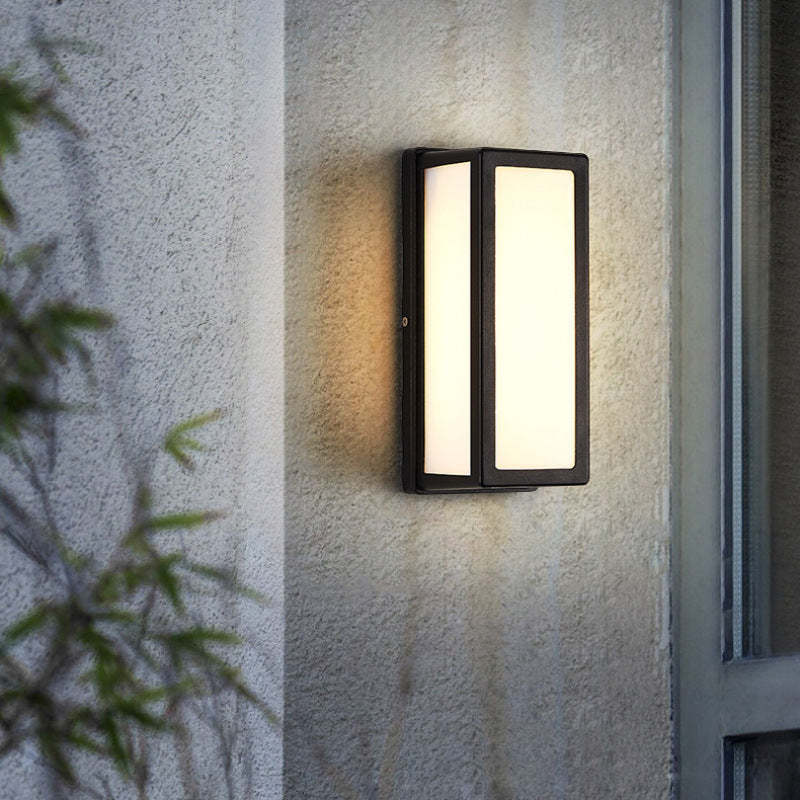 Orr Moderne LED Lampade da Esterno Metallo/Acrilico Nero Impermeabile