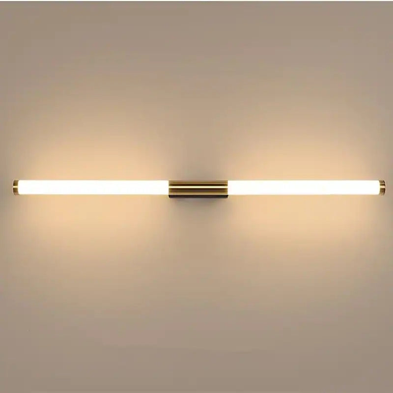 Leigh Moderno LED Applique Metallo Linea Acrilico Oro Soggiorno/Camera da Letto