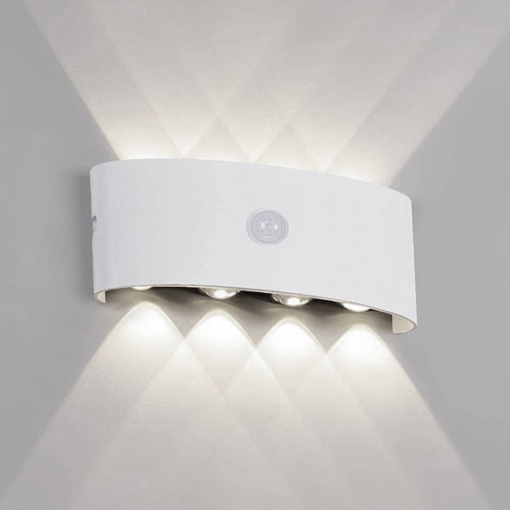 Orr LED Applique da Esterni Metallo/Acrilico Nero/Bianco Moderna Semplice