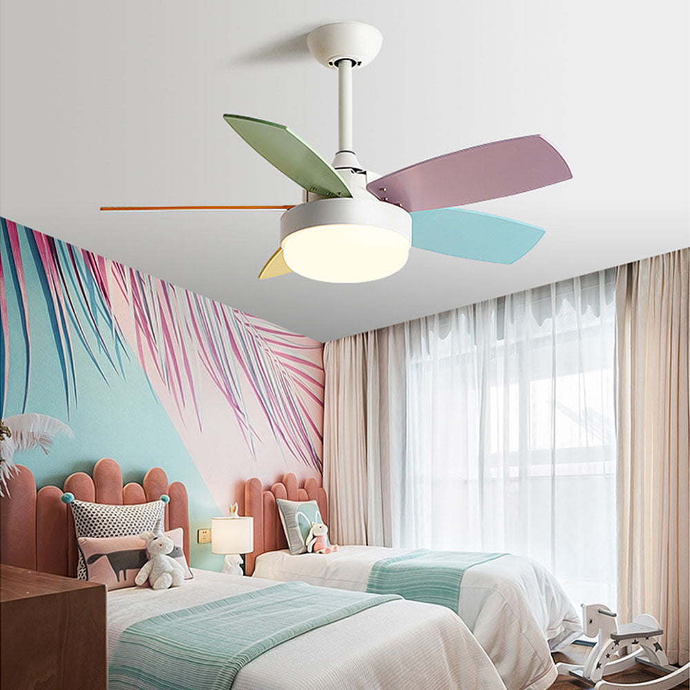 Morandi Ventilatori da Soffitto Colorato DC Moderno LED Estate Camera da Letto
