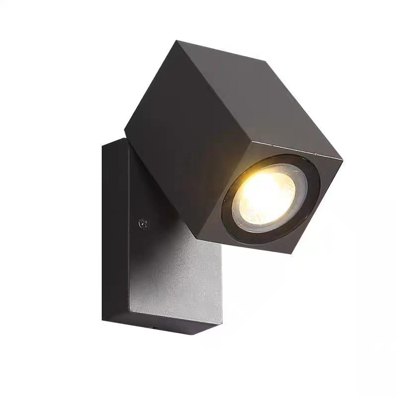 Orr Moderne LED Lampada da Esterno Metallo Nero Ruotabile