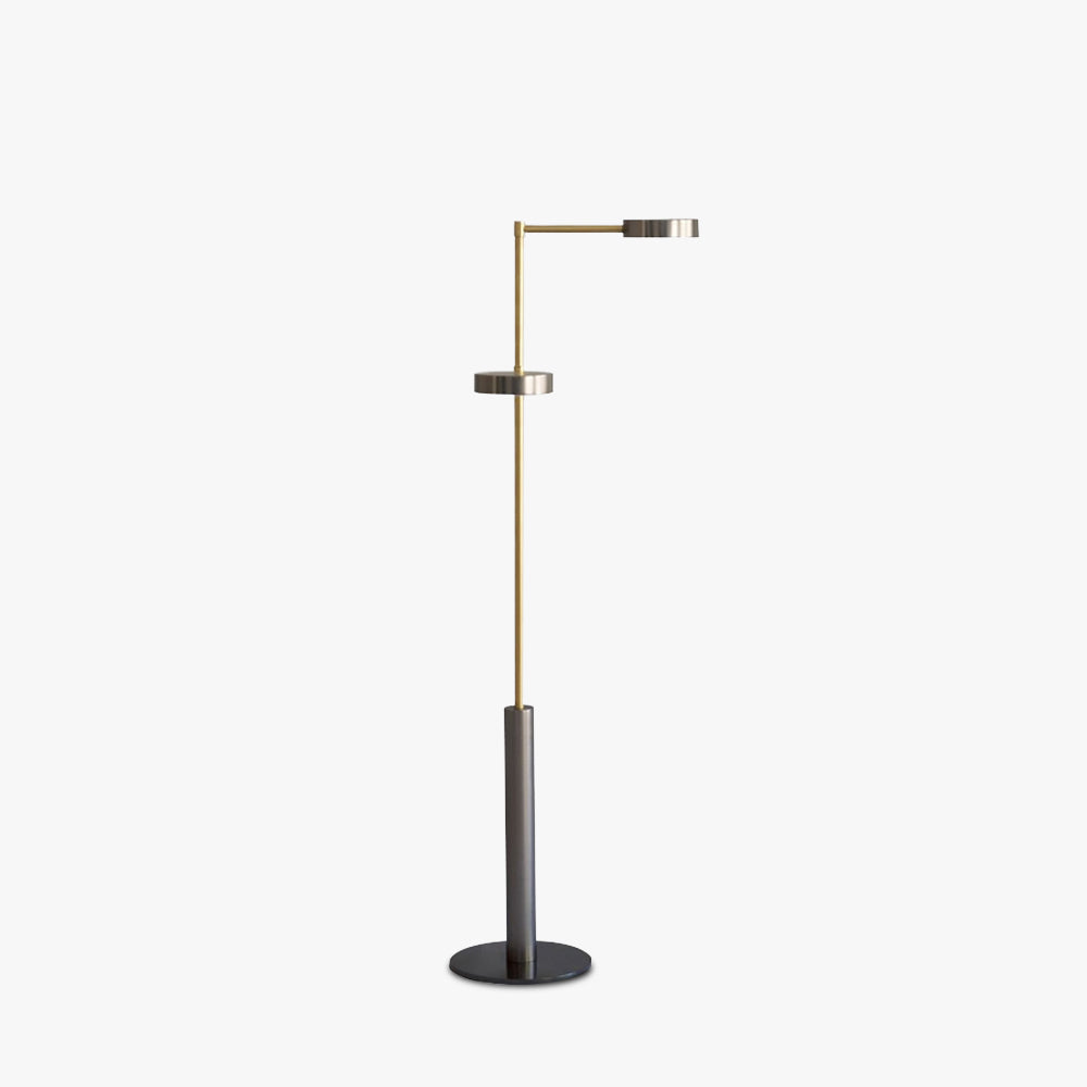 Salgado Moderne Design LED Lampada da Terra Metallo Oro Soggiorno