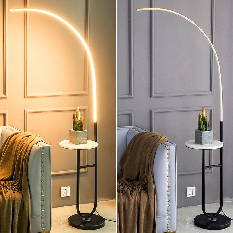 Edge Moderne Design LED Lampade da Terra Arco Comodino Acrilico Salotto