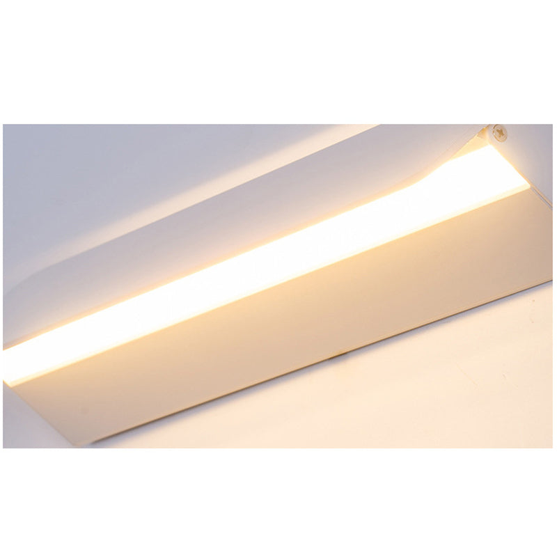 Orr Moderne LED Applique da Interno Metallo Bianco Ruotabile