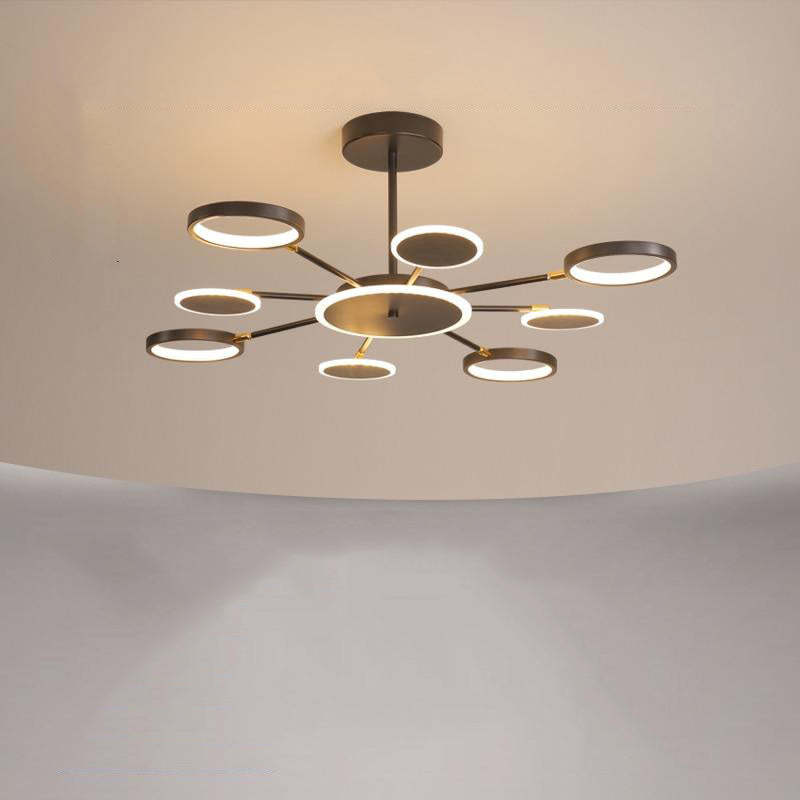 Sienna Modern LED Lampadari Geometrica Nero Metallo Acrilico Sala Studio/Soggiorno/Camera da Letto
