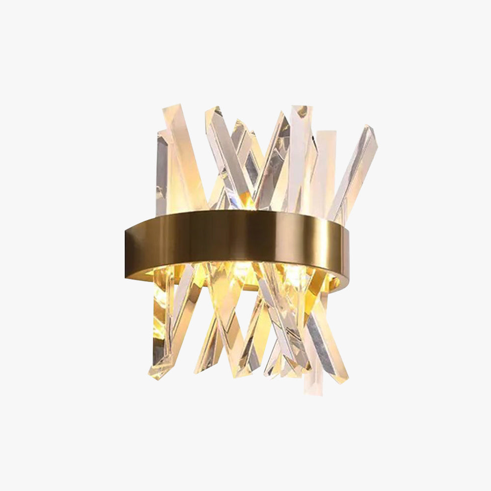 Marilyn Moderni LED Applique Geometrica Decorativa Cristallo Metallo Oro Soggiorno/Camera da Letto