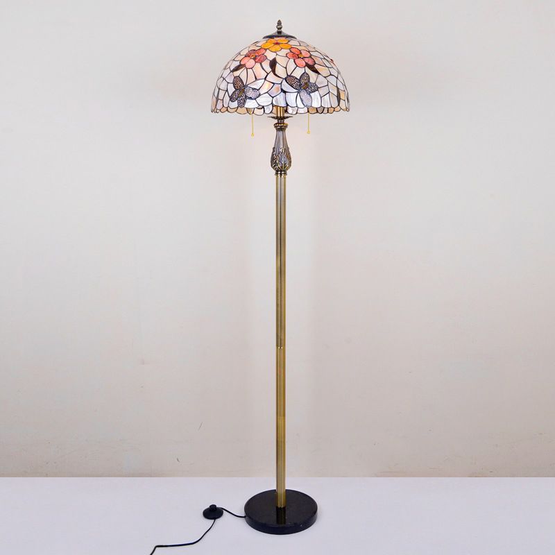 Alessio Speciale LED Lampade da Terra Vintage Farfalla Fiore Metallo Colorato Soggiorno/Camera da Letto