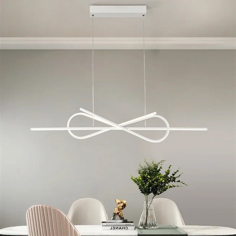 Bouvet Moderna LED Design Lampada a Sospensione Metallo Bianco/Nero Papillon Soggiorno/Camera da Letto