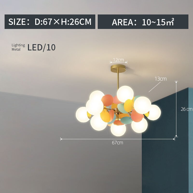 Jevon Moderni Bellissimi Soffitto LED Lampadari Acrilico Vetro Soggiorno/Camera da Letto