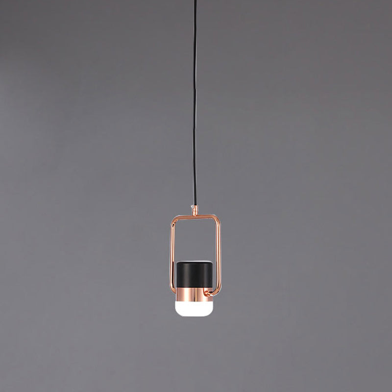 Cooley Moderna LED Minimalismo Lampada a Sospensione Metallo Vetro Bianco/Nero Soggiorno/Camera da Letto