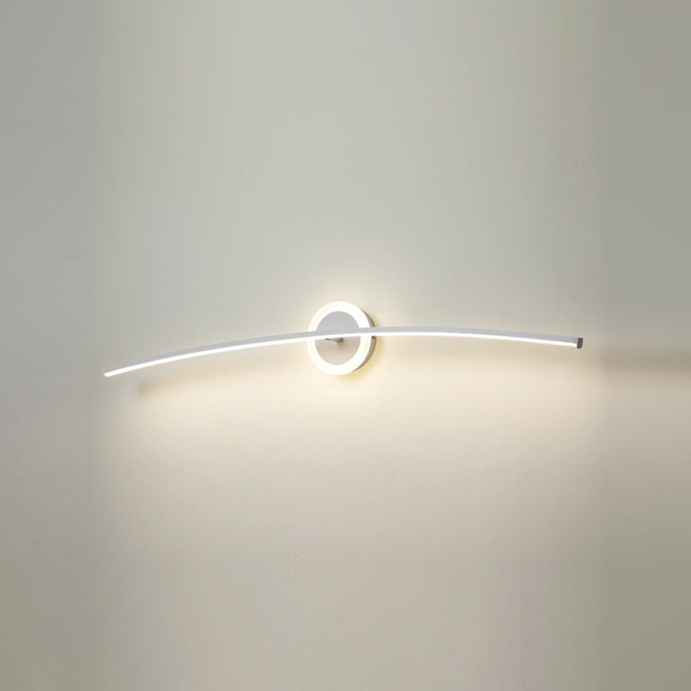 Leigh Moderno LED Applique Faro a specchio Lineare Metallo Specchio Frontale Bagno/Camera da Letto