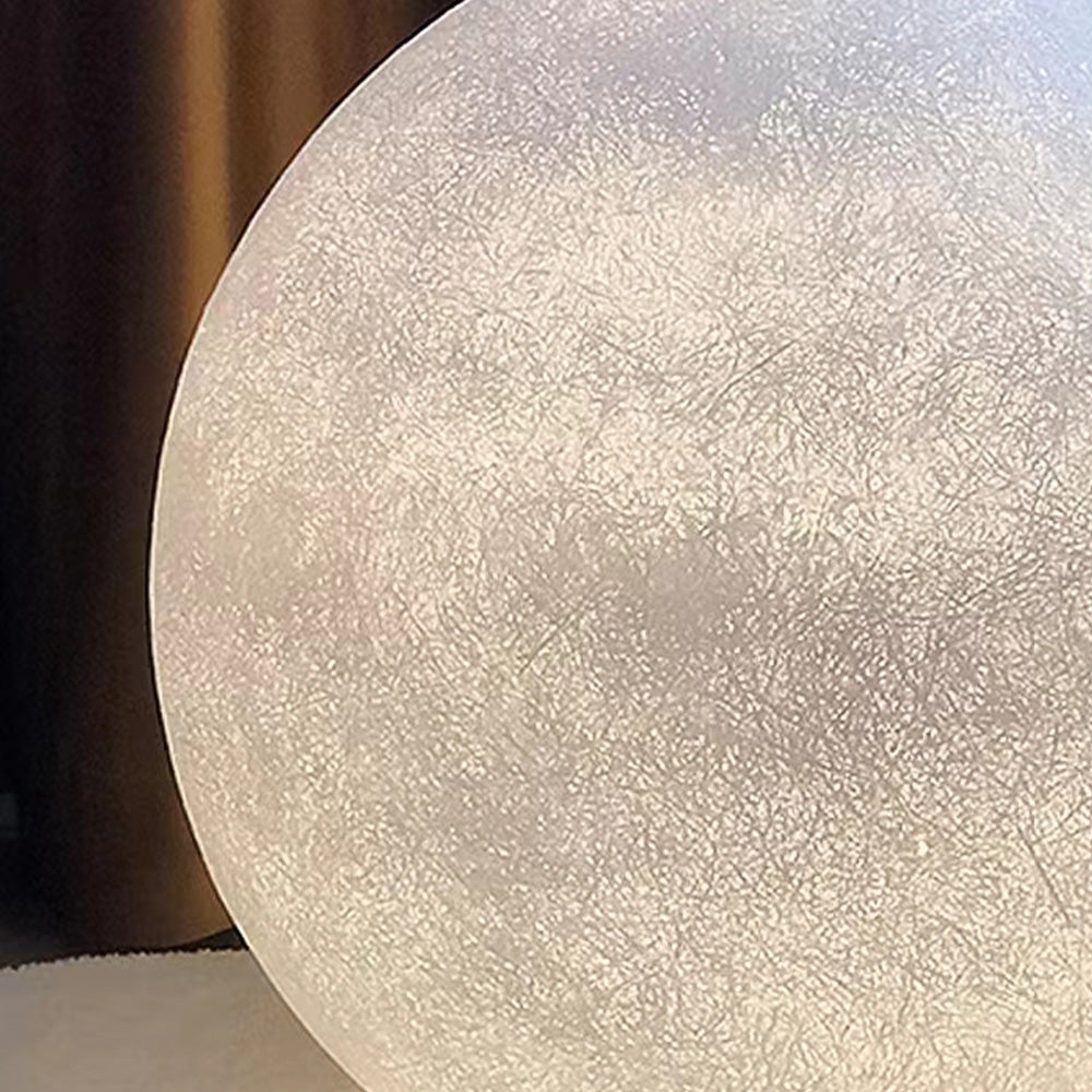 Elif Moderne LED Lampada da Terra Moon Resina Bianco Soggiorno