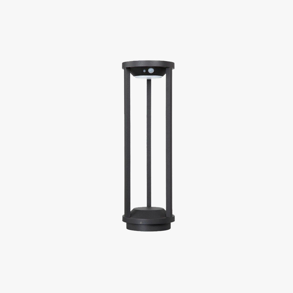 Pena Minimalista Cilindrico Solare LED Metallo Lampade da Esterno