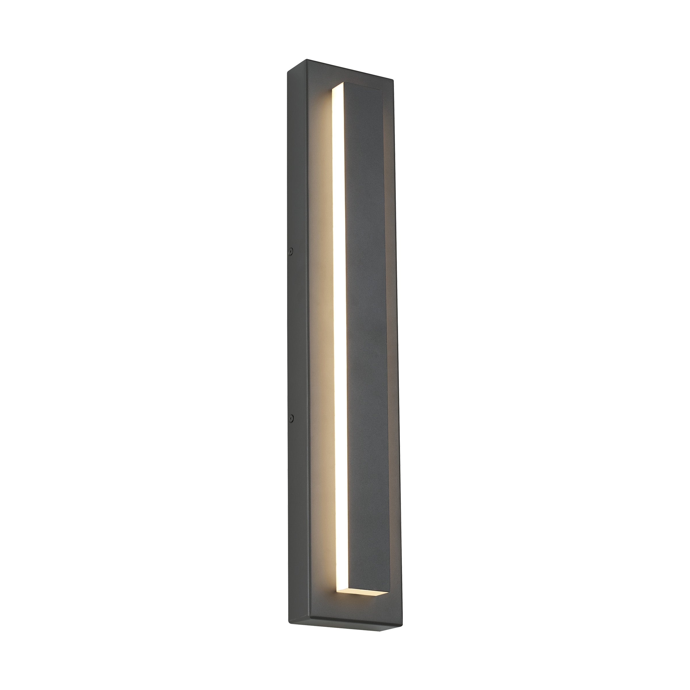 Edge Moderna LED Applique da Esterni Metallo Grigio Scuro/Bronzo Quadrato Corridoio/Giardino