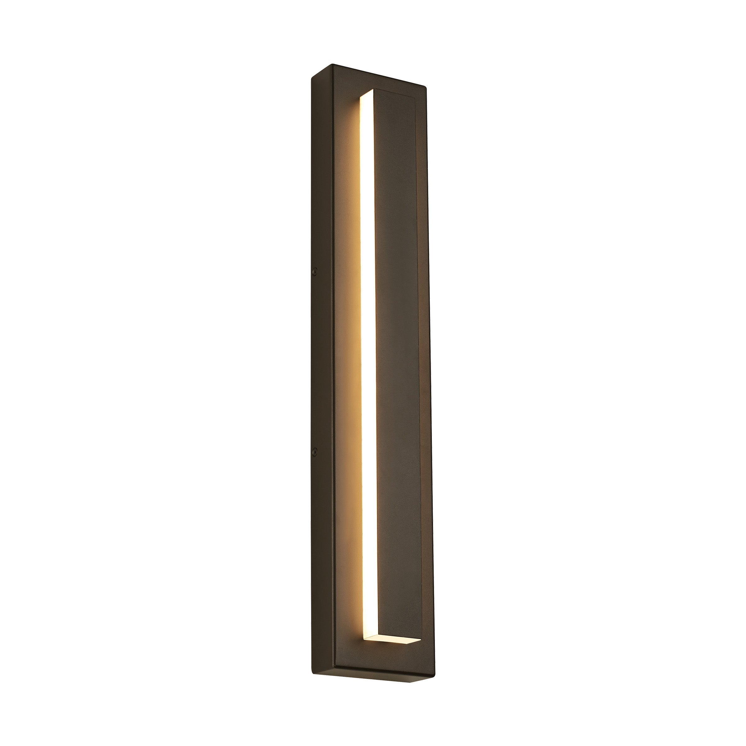 Edge Moderna LED Applique da Esterni Metallo Grigio Scuro/Bronzo Quadrato Corridoio/Giardino