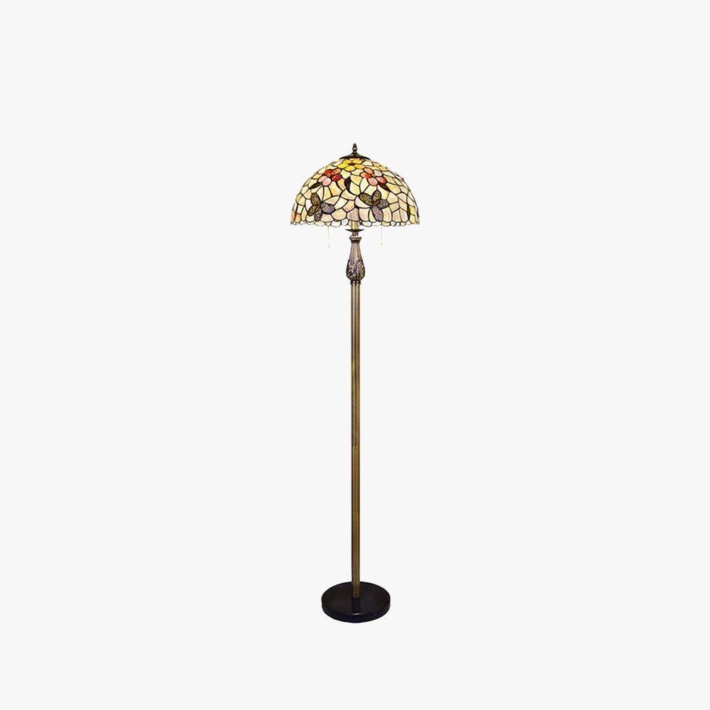 Alessio Speciale LED Lampade da Terra Vintage Farfalla Fiore Metallo Colorato Soggiorno/Camera da Letto