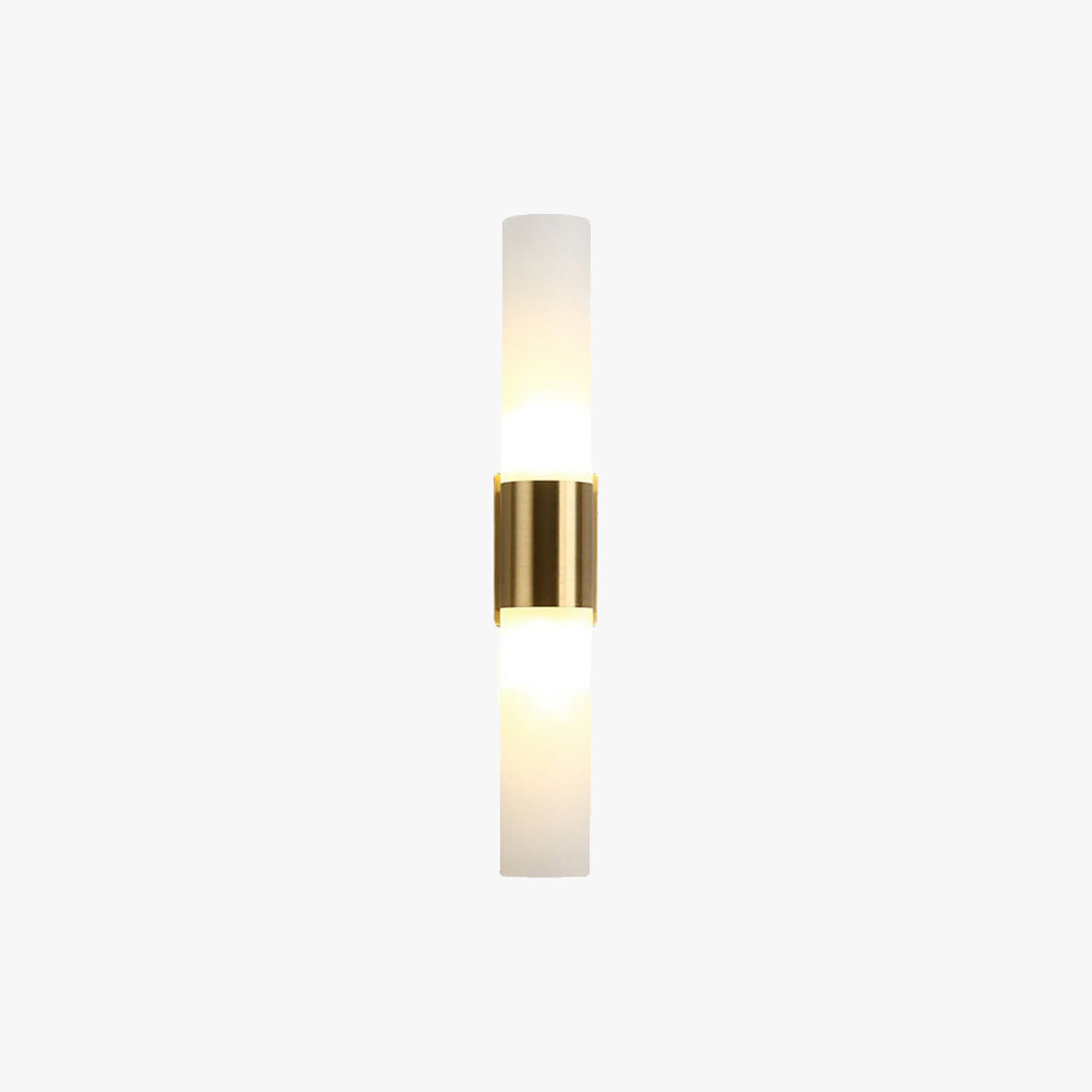 Leigh Applique 2 Luci Nero/Oro LED Moderno