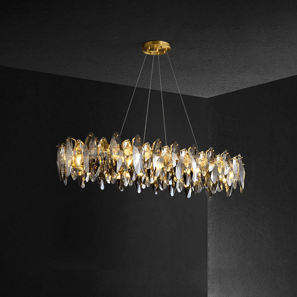 Marilyn Moderne LED Lampade a Sospensione Nero/Oro Metallo Oro Annulare Soggiorno/Camera da Letto
