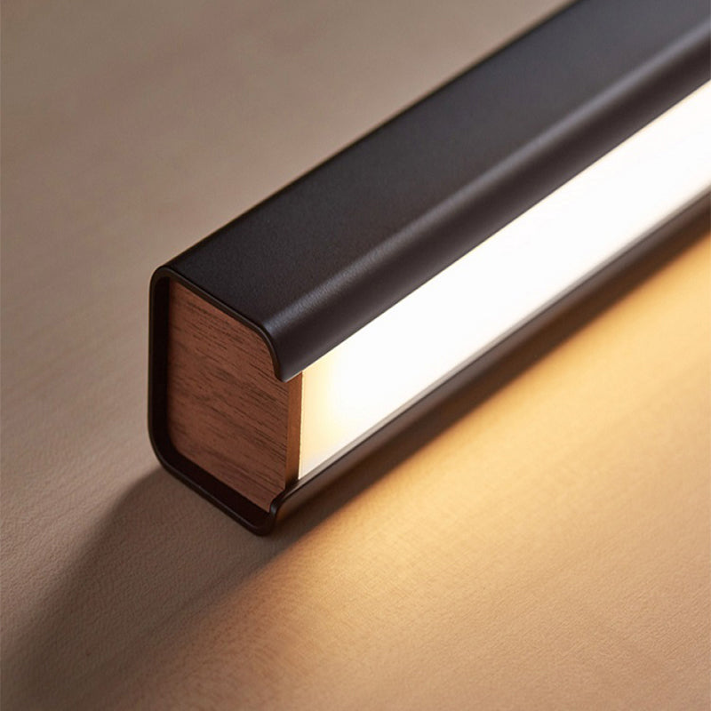 Edge Minimalista LED Lampada a Sospensione Metallo/Legno Lineare Dimmerabile Soggiorno/Camera da Letto
