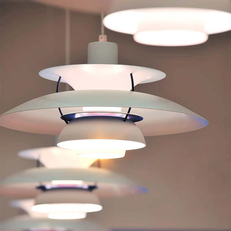 Morandi Lampada a Sospensione Arte Decorazione Metallo Colorata Frisbee Moderna