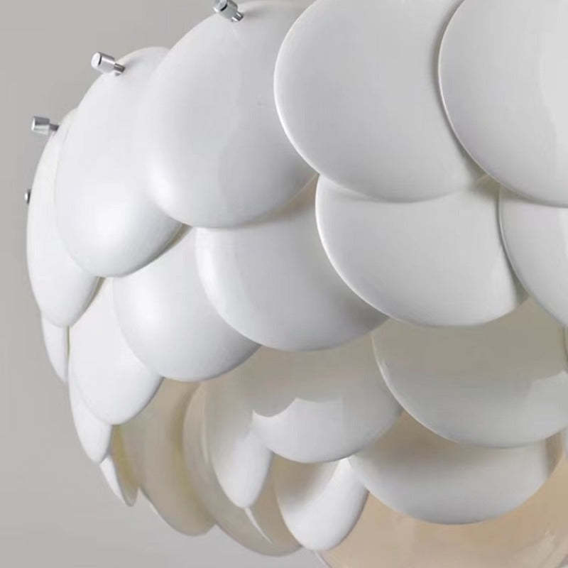 Lottie Bellissimo Moderno LED Germoglio Lampadari Bianco Arte Deco Foglia Ceramica Metallo Soggiorno/Camera da Letto