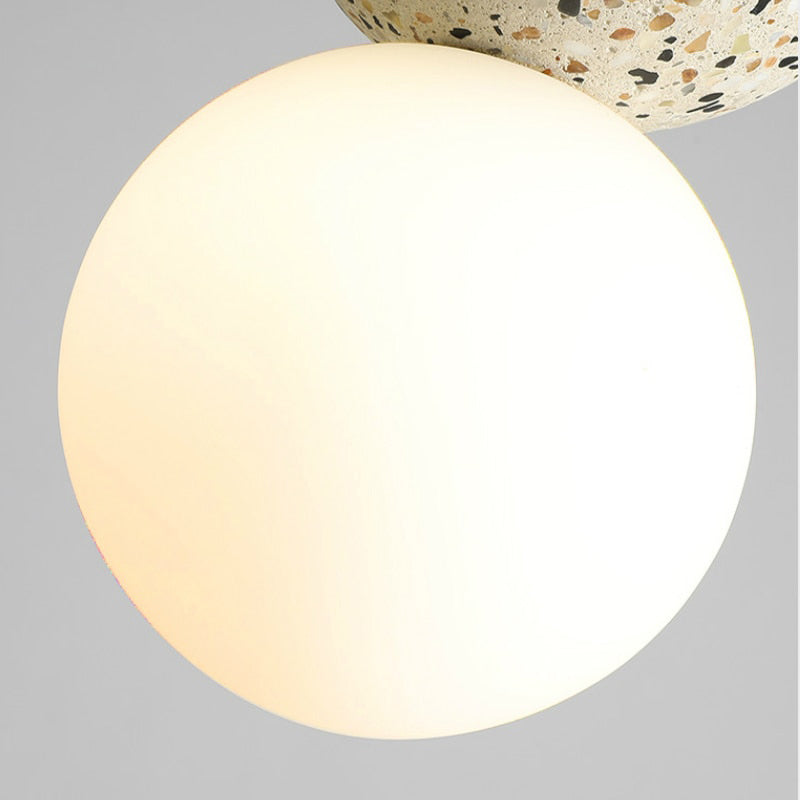 Valentina Design LED Colorato Sfera LED Lampade a Sospensione Dolomite Vetro Soggiorno/Camera da Letto