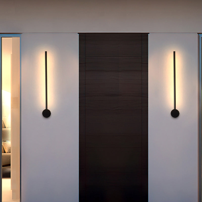 Edge Minimalista LED Applique da Esterni Nero Lineare Ruotabile Corridoio/Giardino