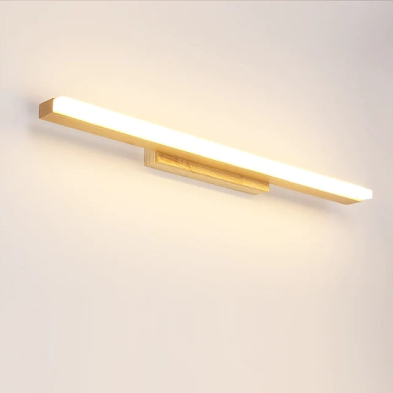 Leigh Moderno Minimalista LED Applique Legno Lineare Bagno/Soggiorno/Camera da Letto