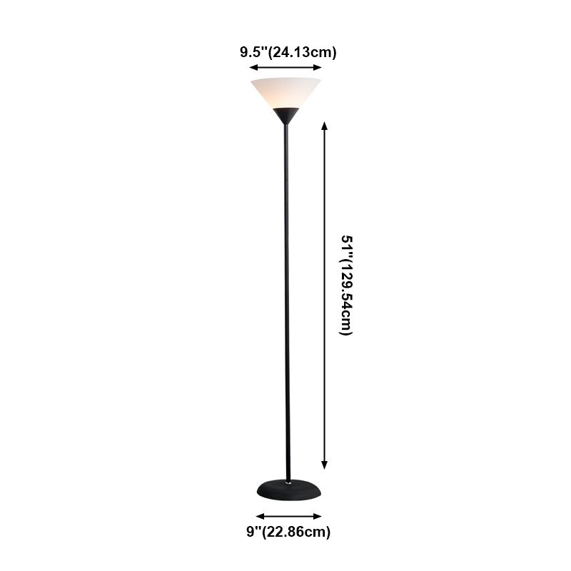 Morandi Lampade da Terra Metallo 5 Colori LED Nero Bianco Rosso Giallo Argento