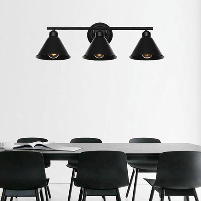 Alessio Design LED Applique Metallo Nera 4 Stile Sala da Pranzo/Soggiorno/Camera da Letto